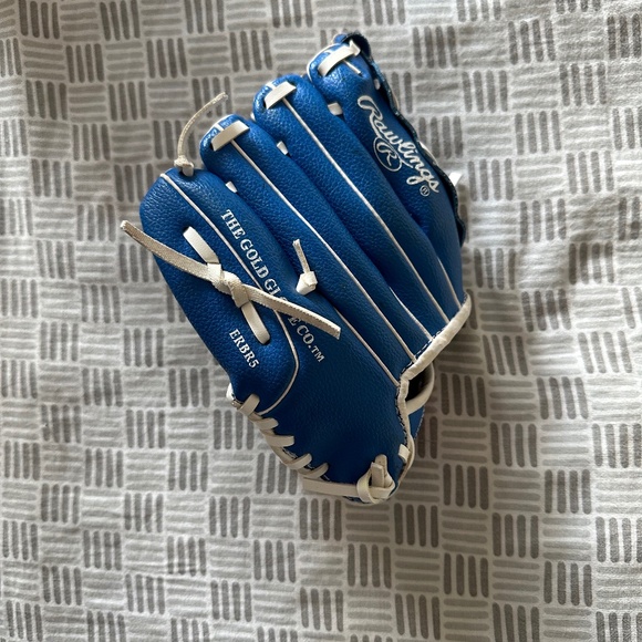 Rawlings 9” Baseball/Softball Glove Youth Blue Left Hand Glove Right Hand Throw - Picture 2 of 9